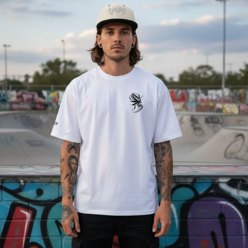N.2.S art studio T-shirt oversize Paint