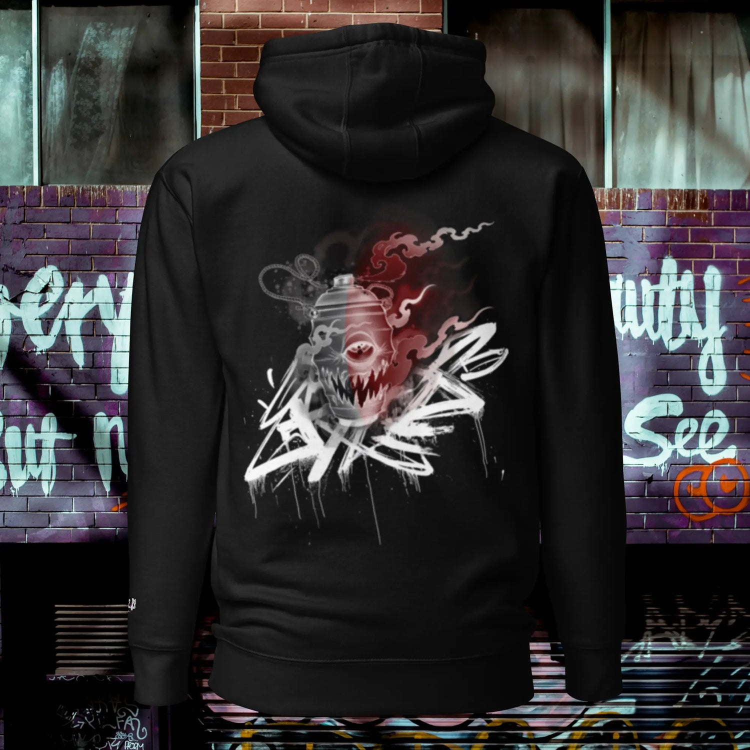 Hoodie Graff Red N.2.S art studio