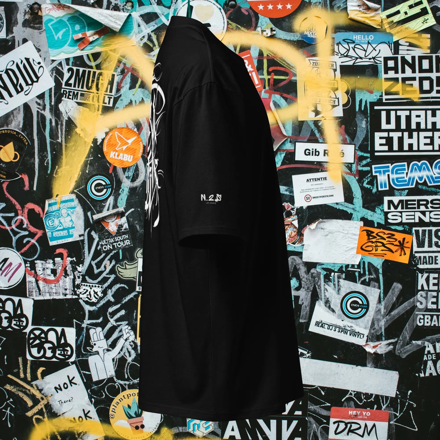 T-shirt oversized Obsidian Flow N.2.S art studio
