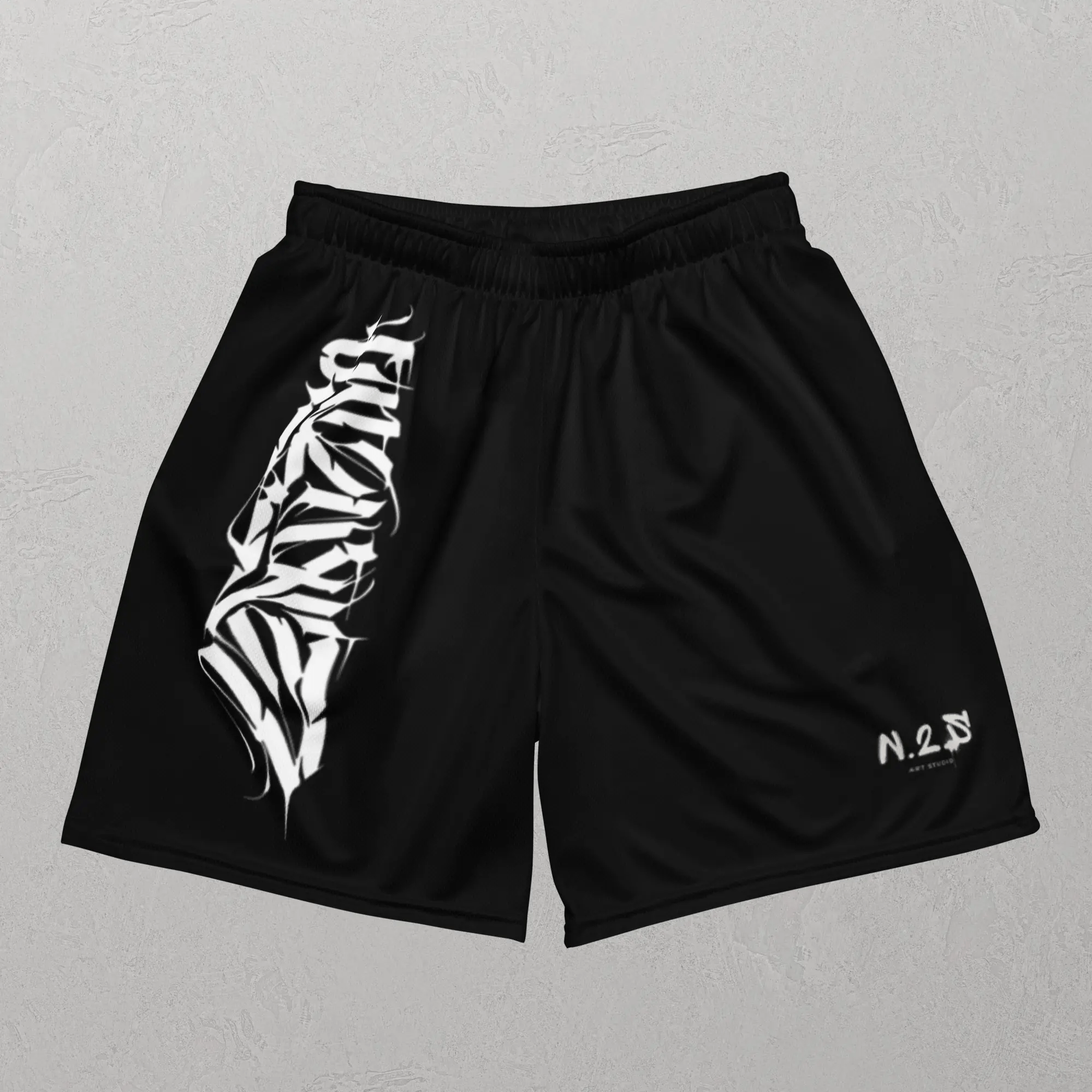 N.2.S art studio 2XS Glyph Shorts