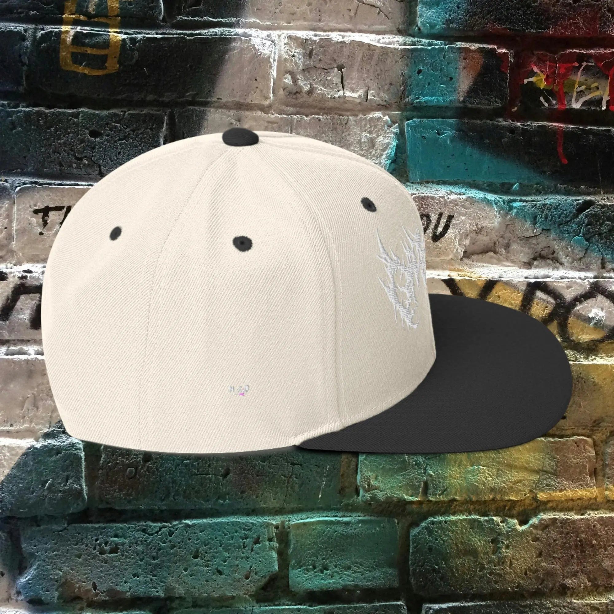 N.2.S art studio Beige clair / Noir Casquette Snapback Streetwear N2S-Tribe