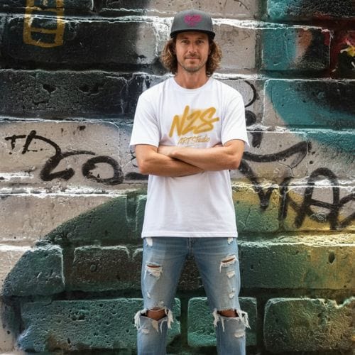 N.2.S art studio Casquette Snapback N2S Néon