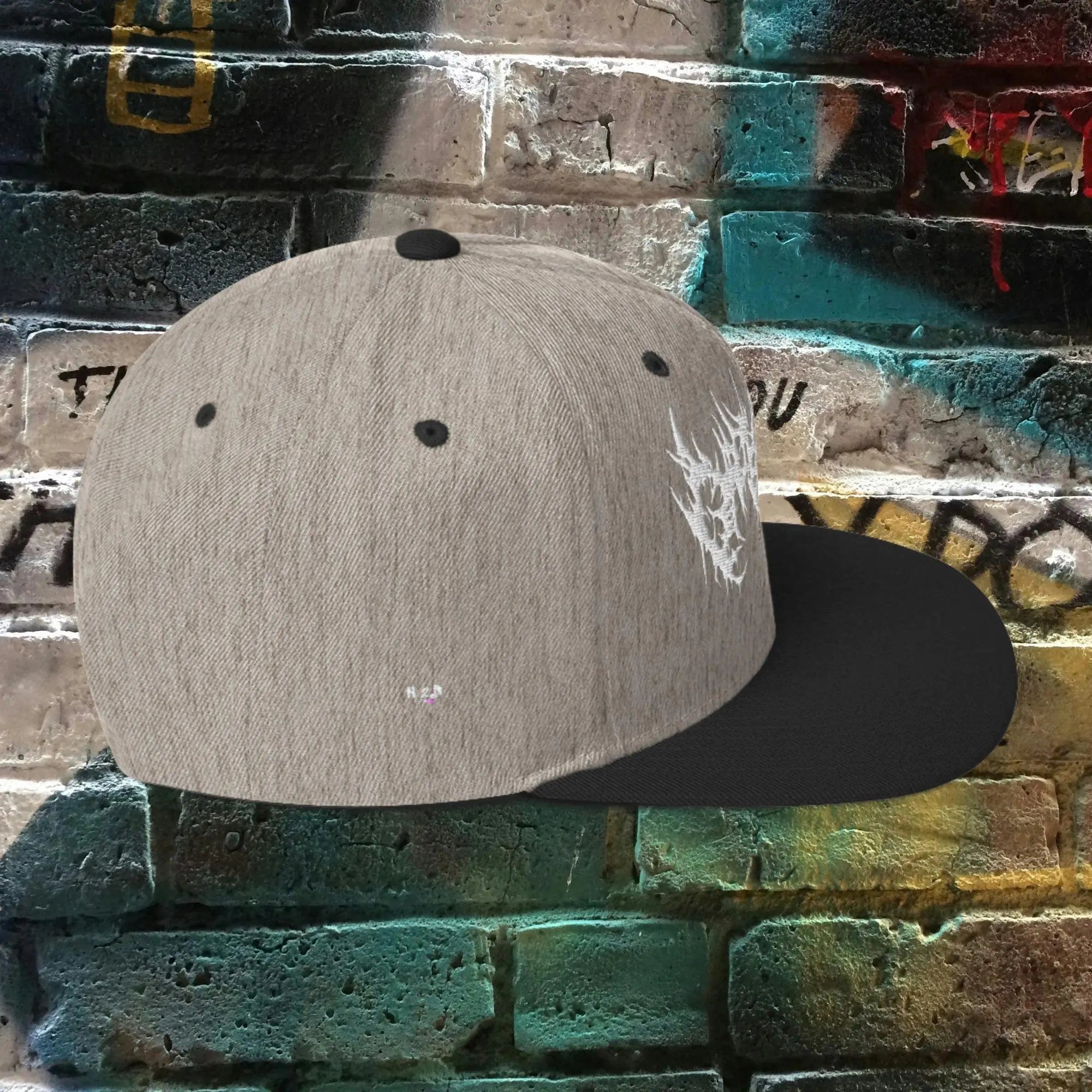N.2.S art studio Gris Chiné / Noir Casquette Snapback Streetwear N2S-Tribe