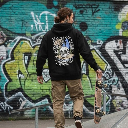 N.2.S art studio Hoodie Black Reef
