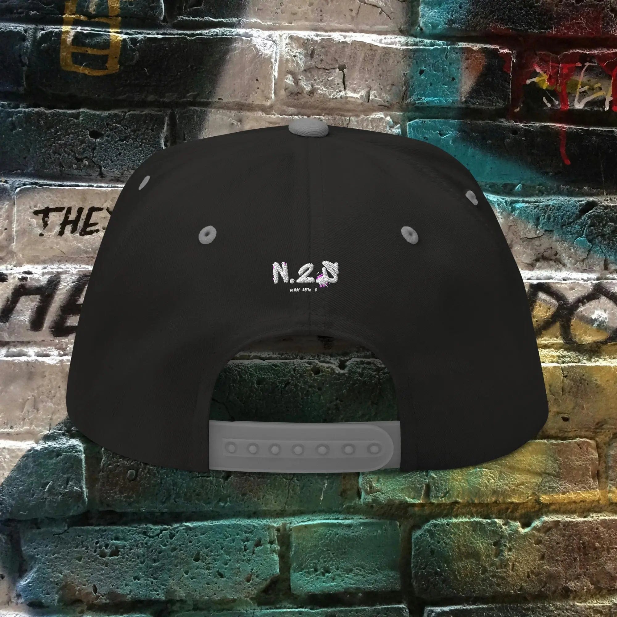 N.2.S art studio Noir / Gris Casquette Snapback Streetwear – N.2.S Halo