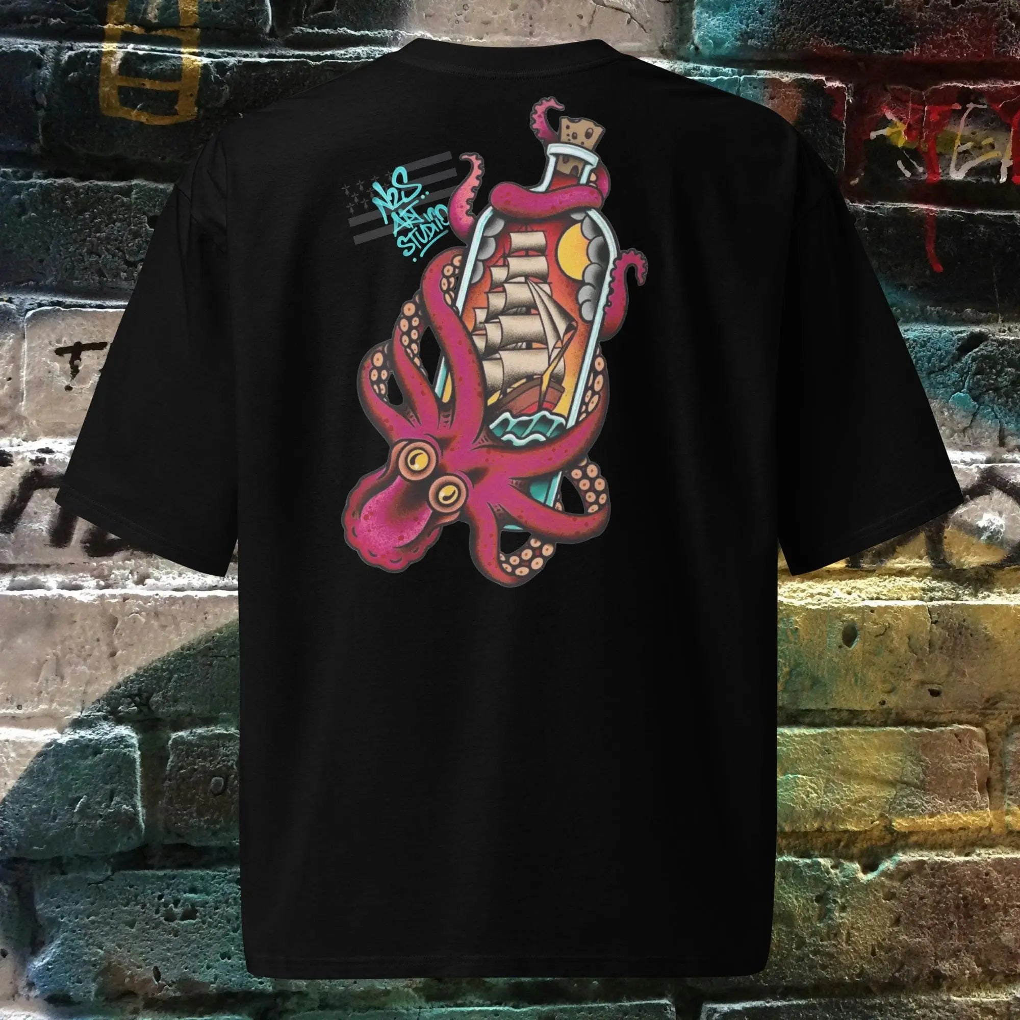 N.2.S art studio S T-shirt oversize Salted Soul