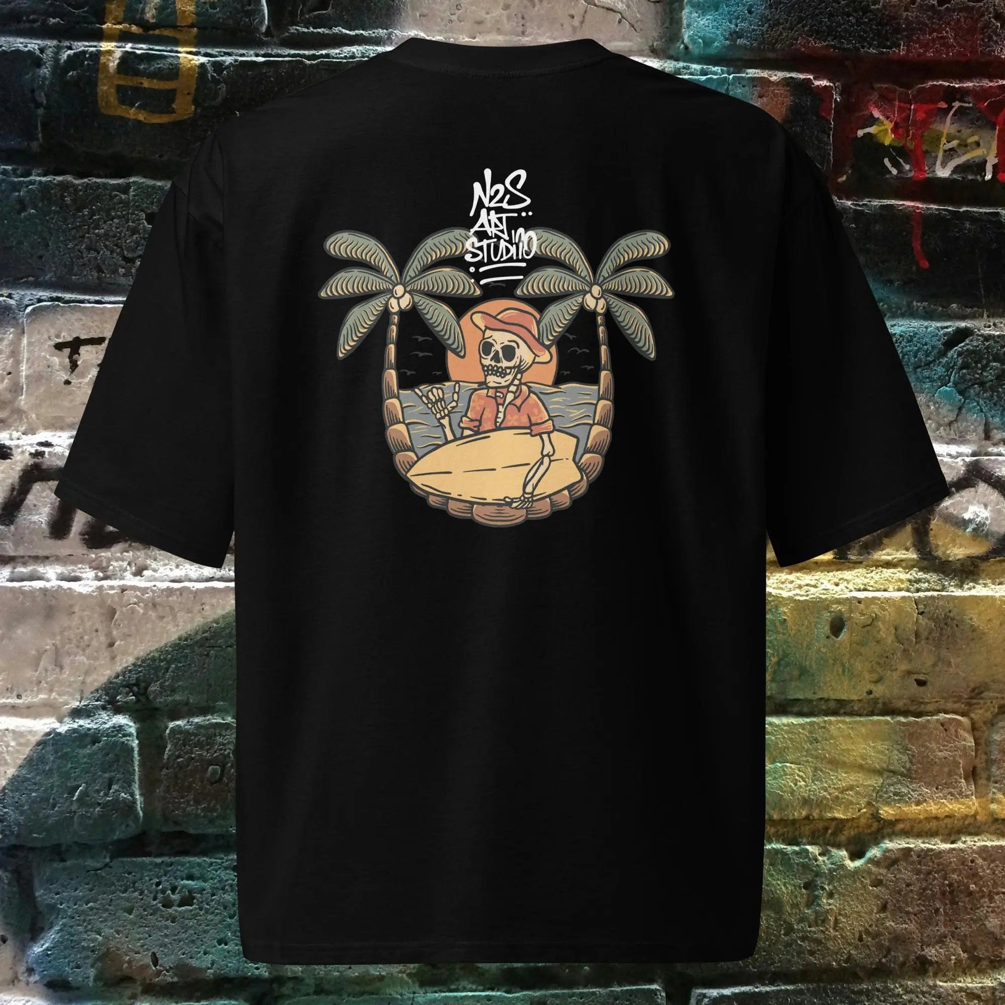 N.2.S art studio S T-shirt oversized wave