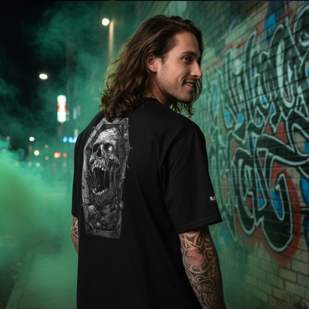 N.2.S art studio T-shirt oversize Zombie