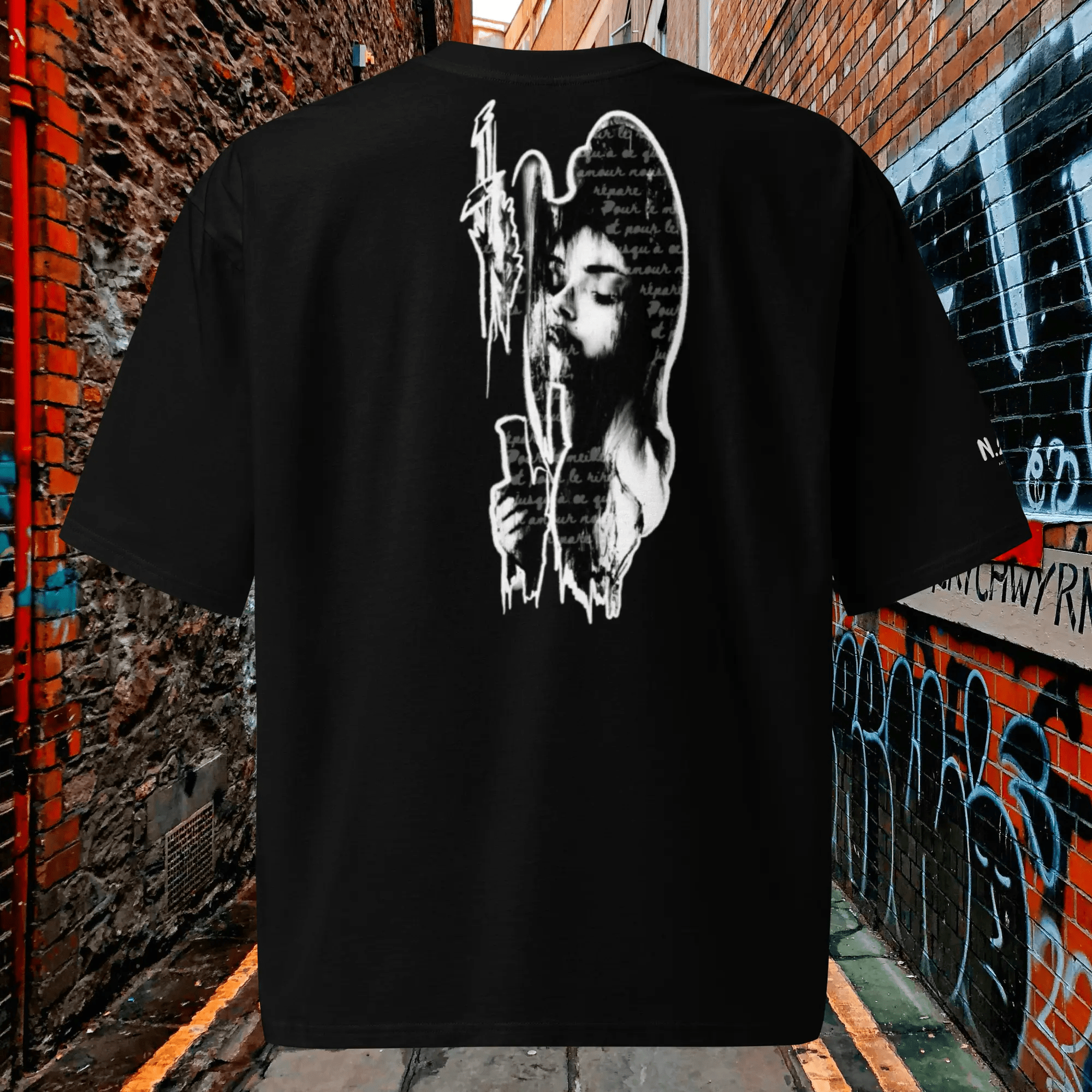 N.2.S art studio T-shirt oversized Amor