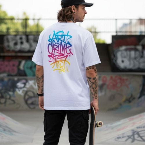 N.2.S art studio T-shirt oversized Crime