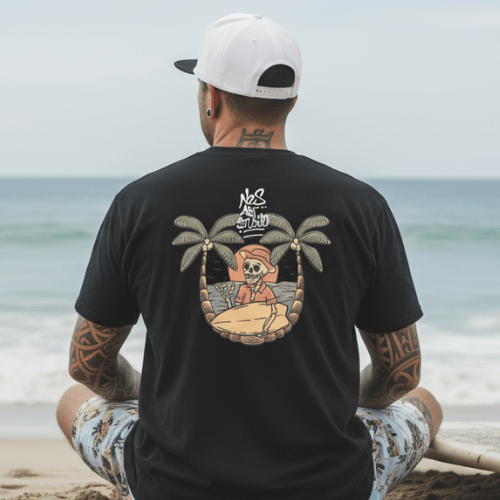N.2.S art studio T-shirt oversized wave